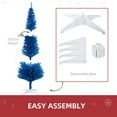 6' Artificial Pencil Christmas Tree, Slim Xmas Tree with 390