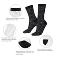 thumbnail image 4 of Balery Spider Web Black Calcetas Largas con Estampado para Hombre y Mujer – Suaves y Transpirables, Talla Única (US 5-11), 4 of 6