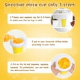 thumbnail image 4 of Vaso para hacer granizados VOIEOV Frozen Magic, 300 ml, color amarillo, 4 of 7