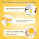 thumbnail image 4 of Vaso para hacer granizados VOIEOV Frozen Magic, 300 ml, color amarillo, 4 of 7