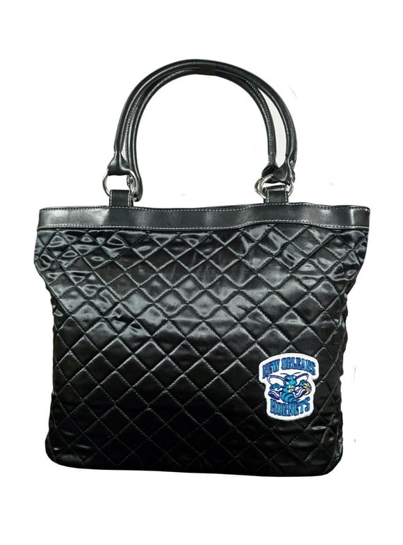 New Orleans Hornets - NBA Throwback - Licensed Black Quilted Tote Bag