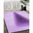 thumbnail image 3 of Ahgly Company Machine Washable Indoor Square Transitional Purple Area Rugs, 5' Square, 3 of 7