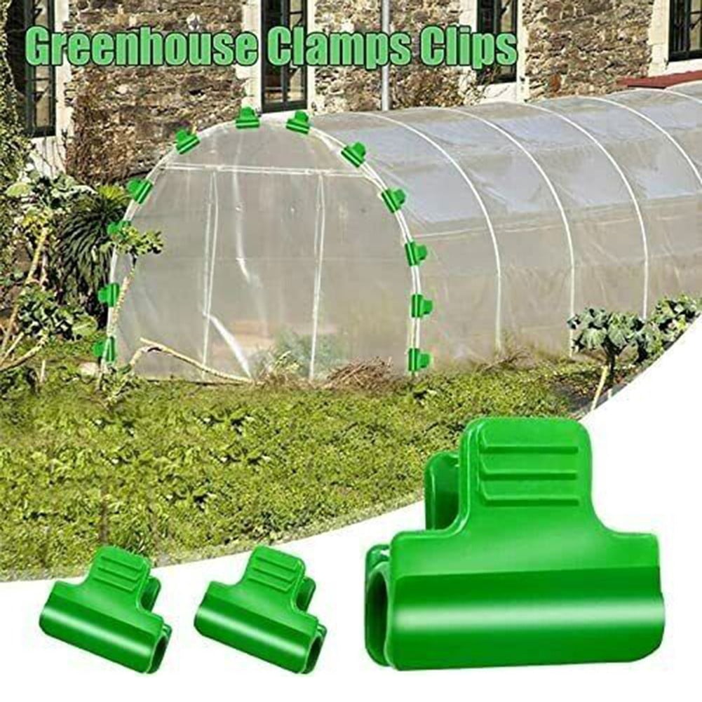 50 Clips De Serre Pour Tunnels De Jardin - Pinces De Fixation 5mm Pour Film Plastique, Filets Anti-insectes Et Ombrage - 11