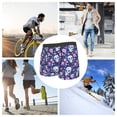 thumbnail image 4 of Balery Skull Purple Flower Calzoncillos bóxer para hombre, ropa interior de algodón suave y transpirable con cinturilla de nailon-X-Large, 4 of 5