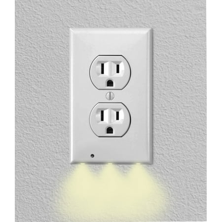 Calypso Night Light - iTechDeals Gear Wall Outlet Coverplate w/ LED Night Lights (Auto on/off)