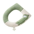 thumbnail image 3 of Sentmoon Padded Toilet Seat Toilet Seat Cover Household Toilet Seat Cushion General Use Knitted Toilet Seat Cover Season Washable Toilet Seat Cushion O Shape, 3 of 7