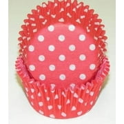 Red and White Polka Dot Cupcake Liners - Baking Cups -50pack