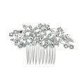 thumbnail image 4 of Nvzi Horquillas para el pelo de boda con flores para novias, peinetas con perlas de cristal, pinzas para el pelo, tocado, accesorios para el pelo de boda dorados, joyas - doradas, 4 of 4