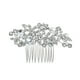 thumbnail image 4 of Nvzi Horquillas para el pelo de boda con flores para novias, peinetas con perlas de cristal, pinzas para el pelo, tocado, accesorios para el pelo de boda dorados, joyas - doradas, 4 of 4