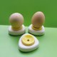 thumbnail image 3 of Perforador de huevos, perforador de huevos, pájaro carpintero, herramienta de cocina semiautomática con cerradura de seguridad, blanco y amarillo, 1 ud., 3 of 5