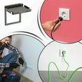 thumbnail image 6 of Bathroom Outlet Shelf, Wall Outlet Shelf, Wall Mounted Outlet Shelf Space-Saving Wall Shelf, Outlet Shelf Wall Holder,Vertical Decorative Wall Holder Home Extender Decor For Routers, Bathroom 2PC, 6 of 18