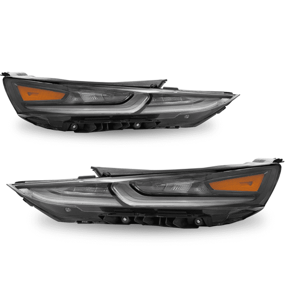 Titans Motors LED DRL Headlights Assembly for 2019–2020 Hyundai Santa Fe Left and Right Pair