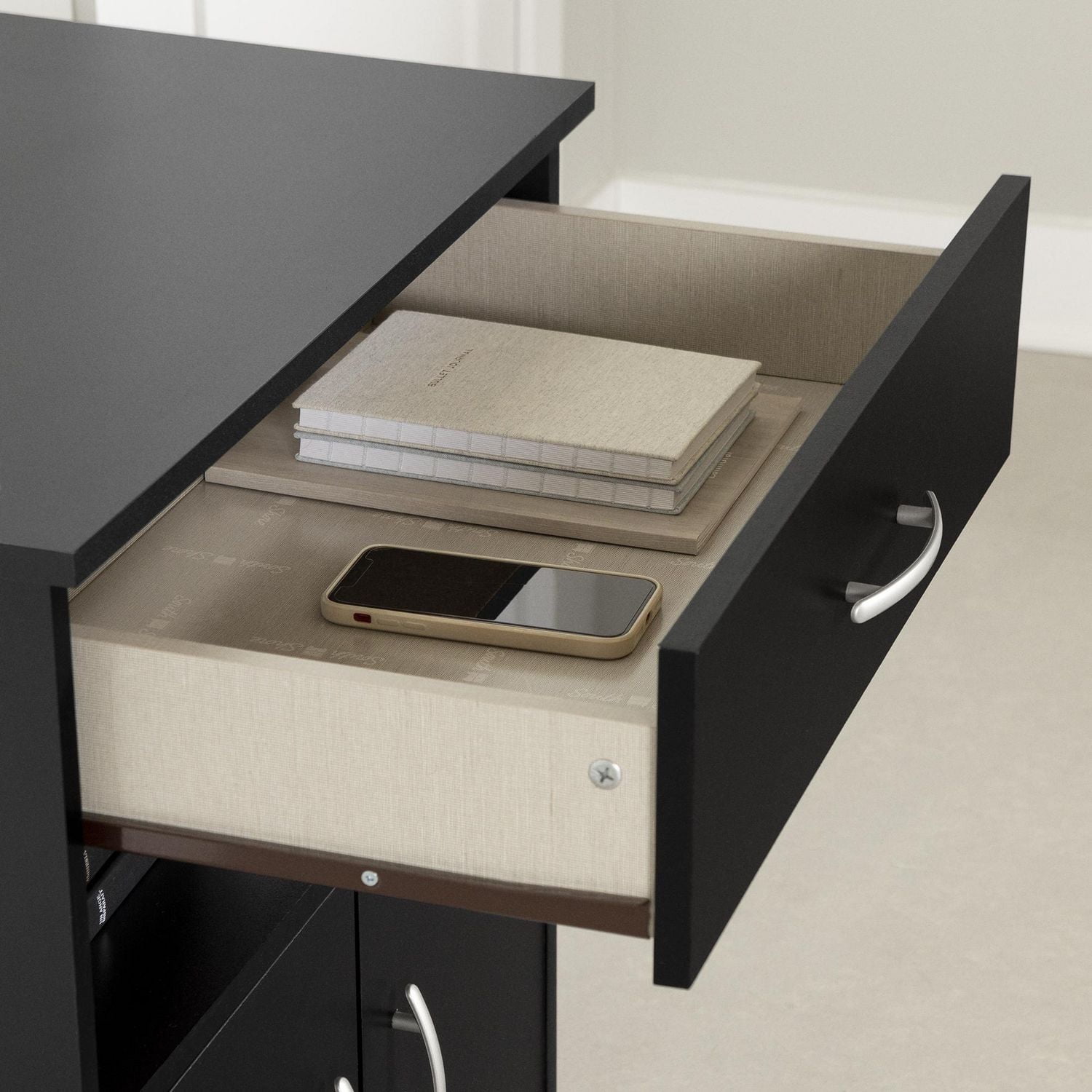 South Shore Axess Microwave Cart on Wheels, in Pure White