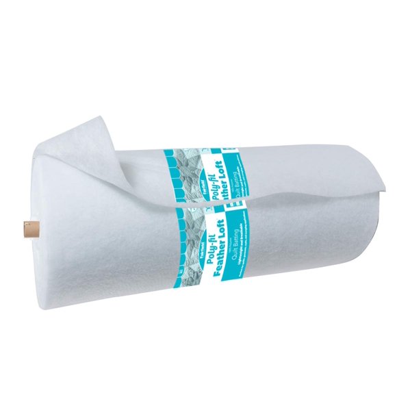 Fairfield RS348B Poly-Fill Batting, 48-Inch x 60 Yards, White