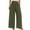 Army Green, variant on Htigea Women Wide Leg Linen Pants, High Waisted Summer Casual Cotton Linen Palazzo Pants with Pockets Sale Army Green M