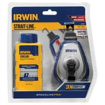 Irwin Industrial 1932887 100 ft. Speed Line Pro Chalk Reel, Blue
