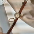thumbnail image 1 of Reloj de arte retro para mujer, estilo coreano, sencillo y elegante, combina perfectamente con el reloj de cuarzo rectangular, 1 of 5