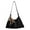 Black, variant on Faux Suede Versatile Shoulder Bag Large Capacity Trendy Underarm Bag Solid Color Leisure Tote Handbag Travel Date Work Should