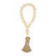 thumbnail image 1 of Wooden Beads Garland with Jute Tassels Rustic Heart Wall Hanging Decor Home Crafts, 1 of 4