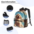 thumbnail image 3 of Fuzoiu Cute Angel Winged Dog Print School Backpack for Teens,Large Bookbag,Lightweight Laptop Bag for Travel, Work, School & Outdoor Adventures, 3 of 6