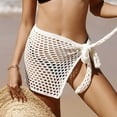 thumbnail image 2 of Swimsuit Coverup for Women Short Sarongs Lightweight Crochet Knit Sarong Wraps Beach Cover Up, 2 of 2