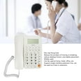 thumbnail image 3 of Desktop Telephone, Corded Phone 16 Bit HD Screen Skid   For The Elderly For Office For Hotel Black,White, 3 of 8