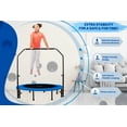 thumbnail image 6 of Upper Bounce 48" Mini Trampoline with Adjustable Handbar – Round Foldable Rebounder Fitness Trampoline for Kids & Adults, 6 of 7