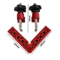 thumbnail image 2 of Rincón cuadrado de sujeción regla de plástico 90 grados en forma de L de accesorios auxiliares JShteea Para estrenar, 2 of 8