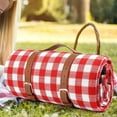 thumbnail image 3 of DQrwqpou Correa Cuero Portátil Ligero Camping Picnic Manta Carrier (Grande), 3 of 9