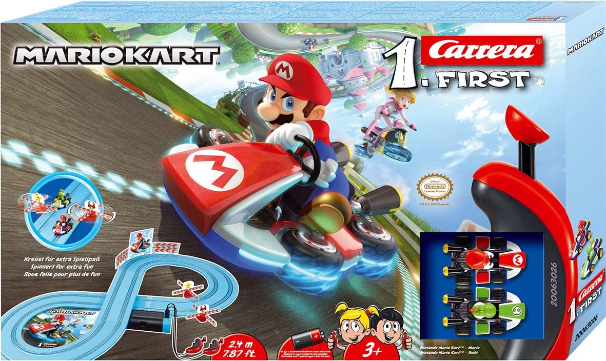 Carrera First Mario Kart Beginner Slot Car Race Track Set Featuring Mario Versus Yoshi - image 4 of 7