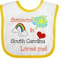 thumbnail image 3 of Inktastic Someone in South Carolina Loves Me Boys or Girls Baby Bib, 3 of 4