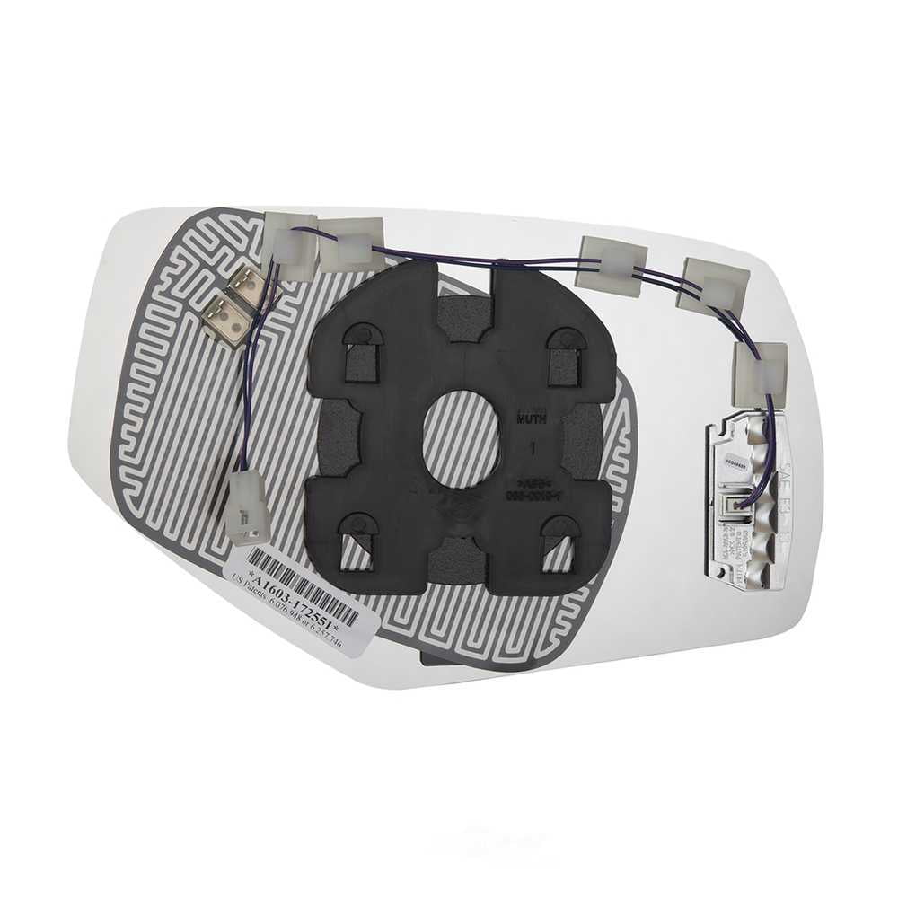 Burco Side View Mirror Replacement Glass with Motor Mount Plate - Clear Glass - 4530HSRSG