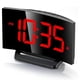 thumbnail image 1 of Reloj despertador digital para dormitorio, reloj digital de diseño curvo moderno, dígitos LED blancos visibles, 5 niveles de brillo + apagado, 2 volúmenes, 3 tonos de alarma, memoria de apagado, 12/24 horas 1 pieza JM, 1 of 5
