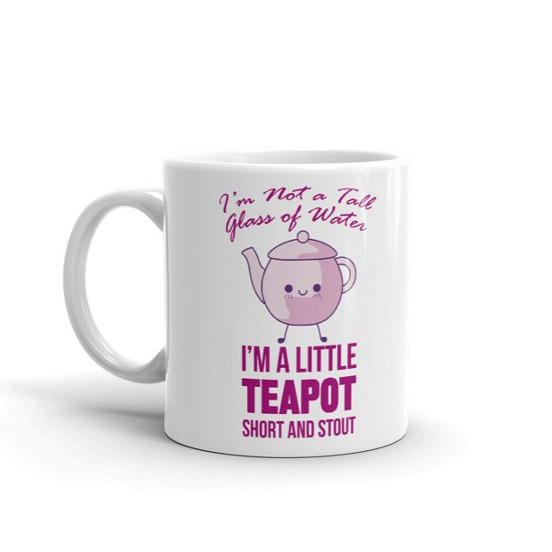 I'm A Little Teapot Short And Stout Fun Novelty Coffee Tea Ceramic Cup