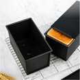 thumbnail image 1 of Bread Pan with Non Stick Lid Rectangular Cake Pan Toast Cake Making Mold Baking Tools, 1 of 6