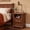 Reclaimed Barnwood, variant on OKD Farmhouse 2-Drawer Nightstand with Charging Station, 18" Wooden End Table for Bedroom, Living Room, Reclaimed Barnwood