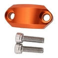 thumbnail image 2 of Motorcycle Master Cylinder Clamp Cover Caps Brake Clutch Lever, Ornament ,Handle Bar Replacement Assemblies For 22mm Handlebar Clamping - Orange, 2 of 4