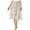 Off-White - ivory, variant on J.O.A. Womens Belt A-Line Skirt