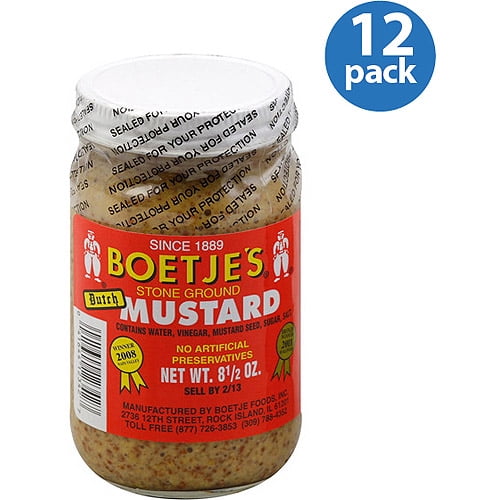 Boetje's Stone-Ground Dutch Mustard, 8.5 oz, (Pack of 12) by Generic