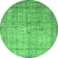 thumbnail image 1 of Ahgly Company Indoor Round Persian Emerald Green Traditional Area Rugs, 5' Round, 1 of 4