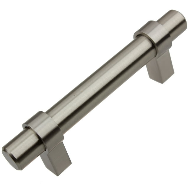 GlideRite Hardware 4006-96-SS-10 3,75 Pouces Cc en Acier Inoxydable Solide Euro Barre Tire 10 Pack