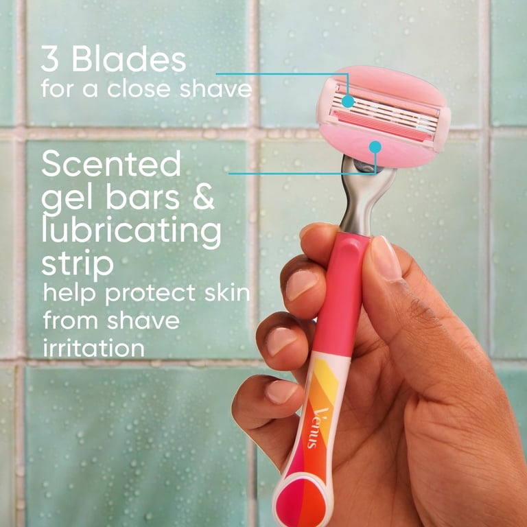 Venus Summer Surf ComfortGlide3 Blade Refills, 4 Count - Walmart.com
