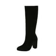 thumbnail image 2 of Wowcloth Woman's Casual Versatile Chunky Heel Classic Long Boots, Trendy Platform Sole for Autumn/Winter, Stylish and Comfortable for Daily Outfits, 2 of 9