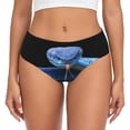 thumbnail image 1 of Balery Blue Viper Snake Ropa Interior de Algodón para Mujer con Dibujo – Braguitas Cómodas y Elásticas, Estilo Clásico-4X-Large, 1 of 6