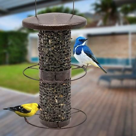 Sorbus Bird Feeder Circular Perch Hanging Feeder Finches Bird