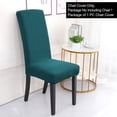 thumbnail image 3 of PiccoCasa Stretch Spandex Chair Cover Knit Thick Chair Protector, Teal Blue, 3 of 6
