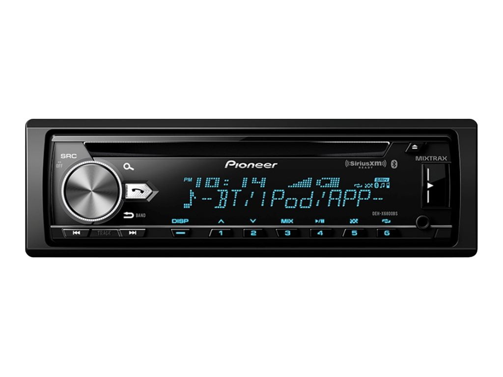 maart Vierde voorjaar Pioneer DEH-X6800BS - Car - CD receiver - in-dash - Single-DIN - 50 Watts x  4 - Walmart.com