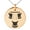 Rose, variant on Stainless Steel Letter T Initial 3D Monogram Engraved Small Medallion Circle Charm Pendant Necklace