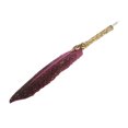 thumbnail image 2 of Calligraphy Feather Pen, Quill Pen Set Retro Elegance Glossy Writing Traditional Craft With Fire Lacquer Wax For Birthday For Business Rose Red, 2 of 8