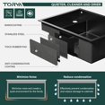 thumbnail image 7 of TORVA RV Kitchen Sink, 16 x 21 x 7 Inch Undermount Bar Sink 16 Gauge Stainless Steel Single Bowl Sink with Foldable Faucet Cutting Board, Dark Grey, 7 of 7